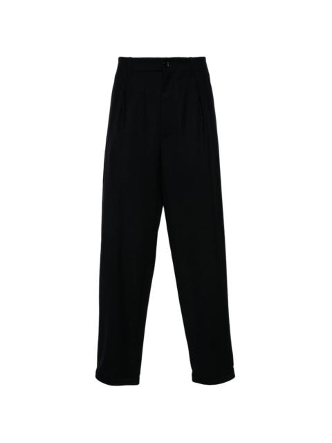 tapered virgin wool trousers