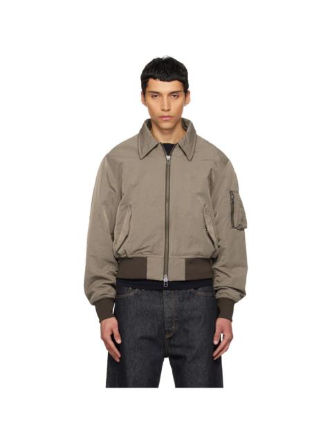 HOPE Brown Camp Bomber Jacket
