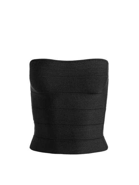 Alice + Olivia ALISON BANDAGE TUBE TOP - BLACK