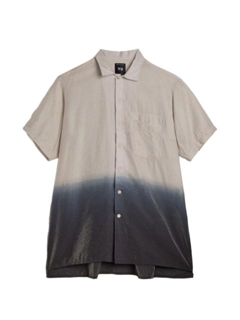 Y-3 button dip-dye shirt