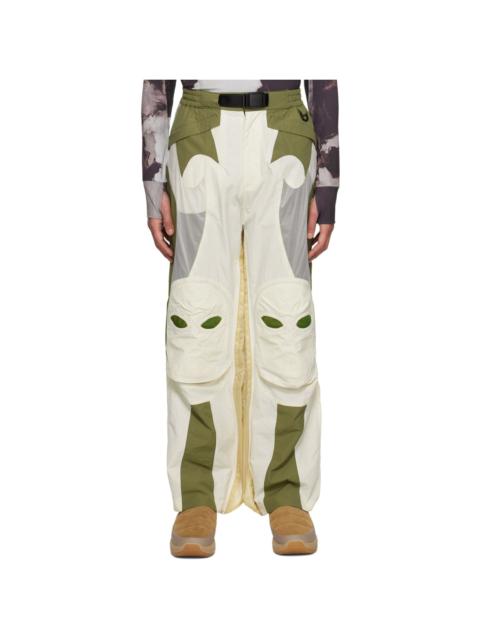 KUSIKOHC Off-White Paneled Trousers