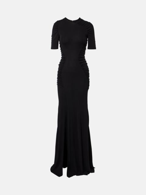 Victoria Beckham Gathered crêpe jersey gown