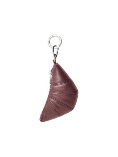 Lemaire mini croissant zipped leather keyring