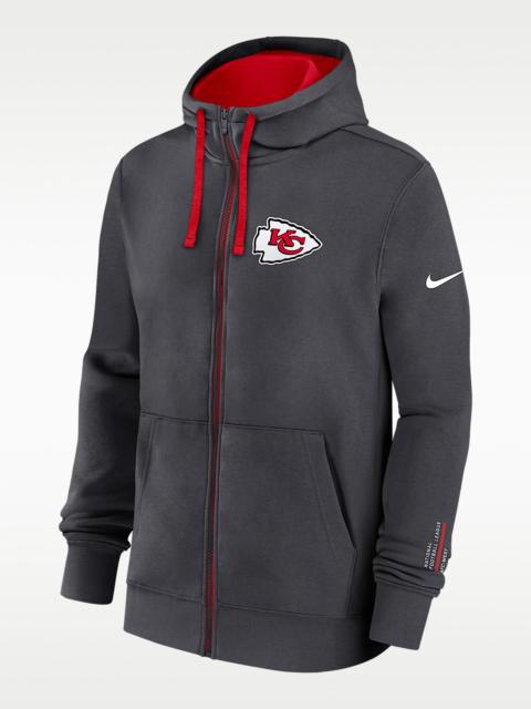 Nike Kansas City Chiefs Playbook Page Club Men's Nike NFL Full-Zip Hoodie