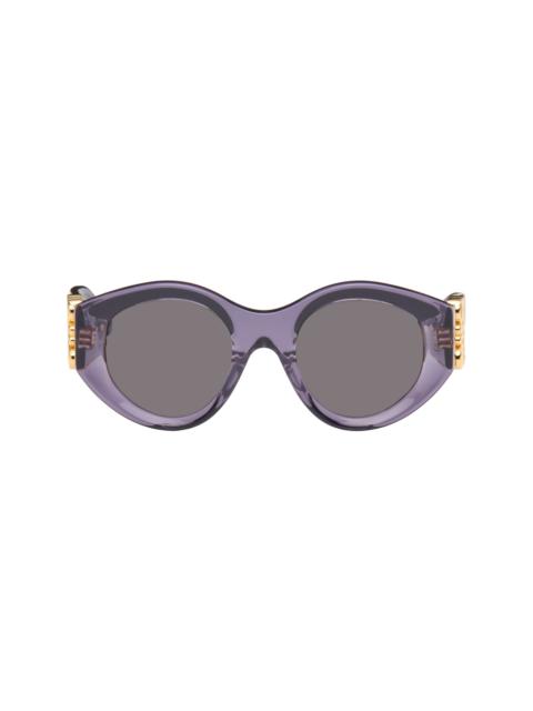 Loewe Purple Maxi Anagram Butterfly Sunglasses
