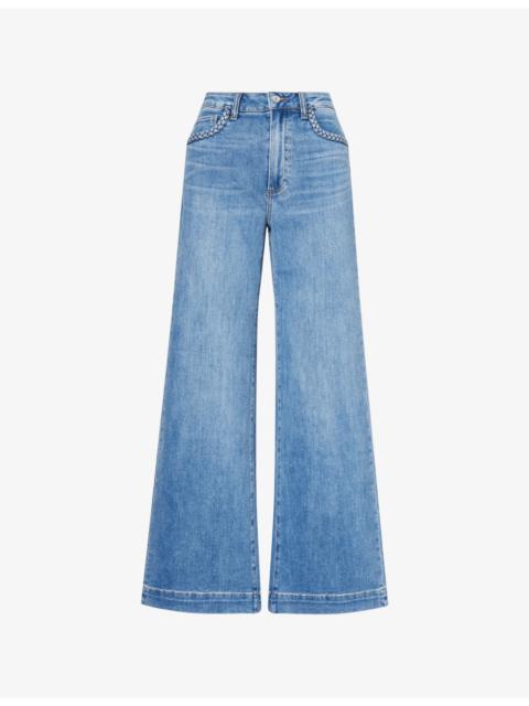 PAIGE Anessa Braided-Pocket Denim Jeans