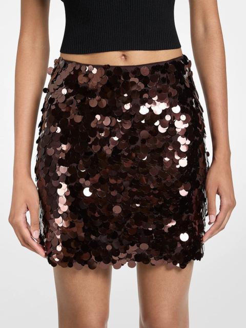 MICHAEL KORS Paillette Embellished Mini Skirt