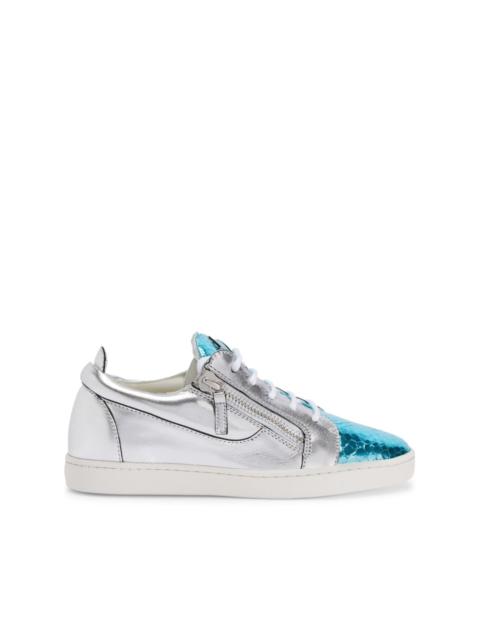 Giuseppe Zanotti Nicki metallic leather sneakers