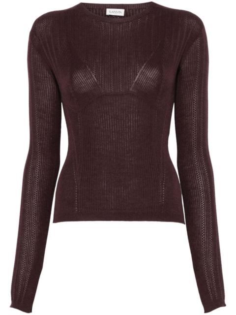 Lanvin ribbed-knit sweater