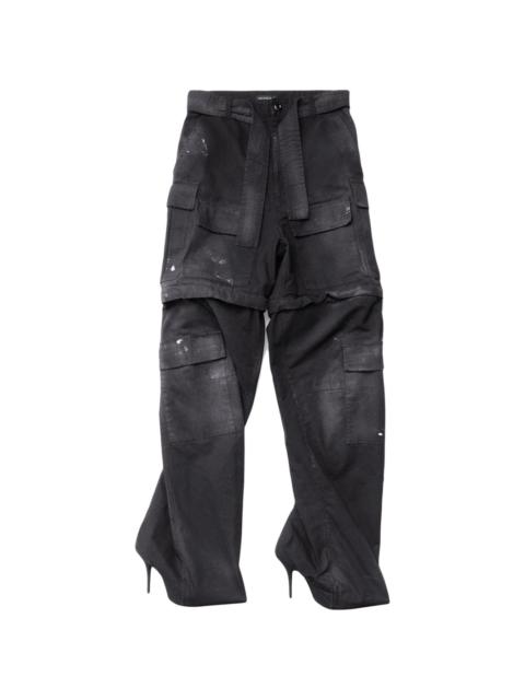 BALENCIAGA Knife cargo Pantashoes