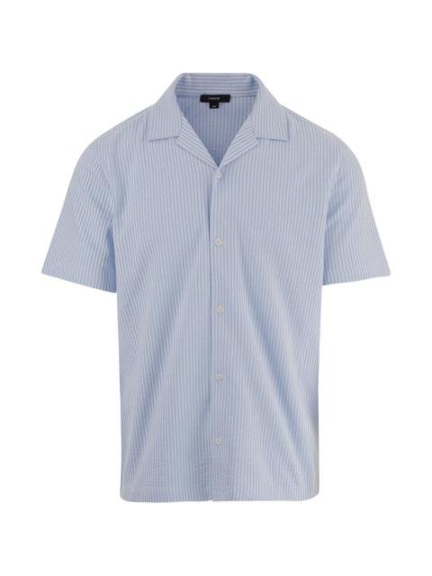 Vince striped short-sleeve shirt
