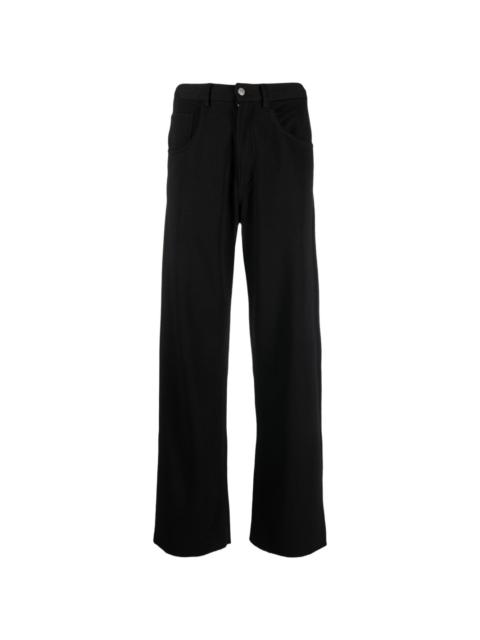 MM6 Maison Margiela straight-leg cotton-jersey trousers