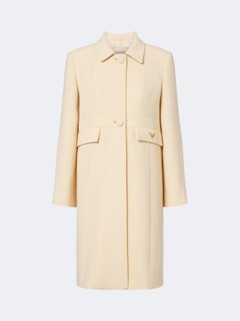 Valentino VGold virgin wool crêpe coat