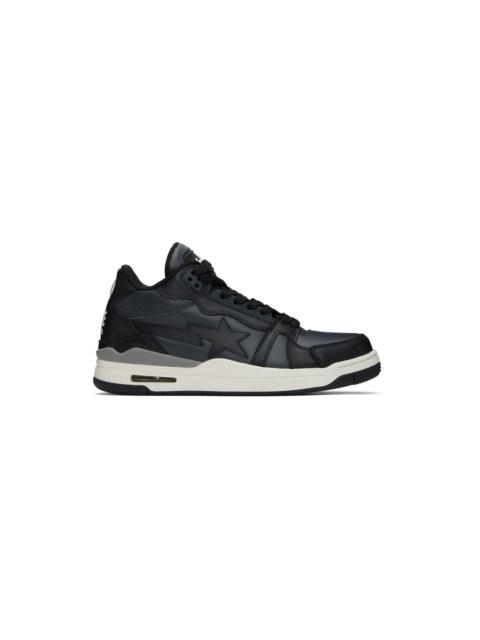 A BATHING APE® Black & Gray Clutch Sta #1 Sneakers
