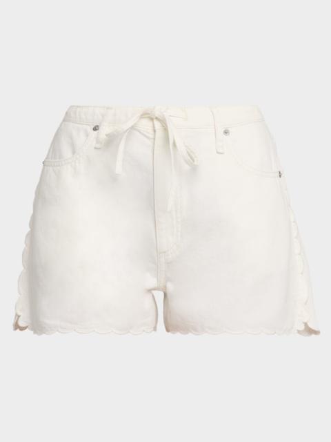 rag & bone Nolan Ultra-Featherweight Denim Drawstring Shorts