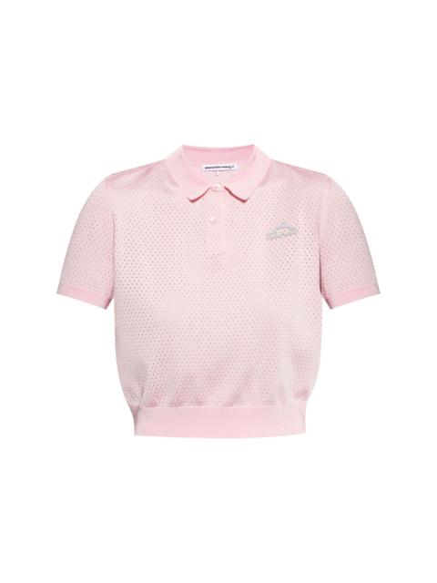 Alexander Wang logo-print polo shirt