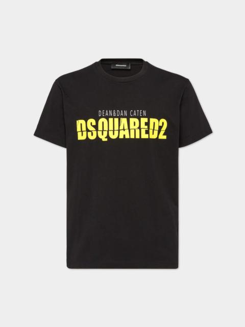 DSQUARED2 HORROR YELLOW LOGO COOL FIT T-SHIRT