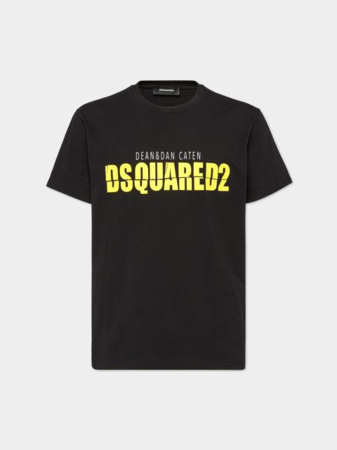 DSQUARED2 DSQUARED2 HORROR YELLOW LOGO COOL FIT T-SHIRT