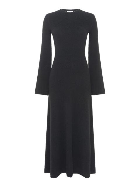 GABRIELA HEARST Uriel Knit Maxi Dress in Black Brushed Cashmere