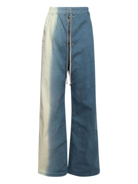 Rick Owens DRKSHDW tie-dye flared jeans