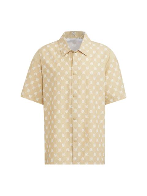 adidas adidas neo Pattern Full Print Athleisure Casual Sports Short Sleeve Shirt 'Gold' IB5857
