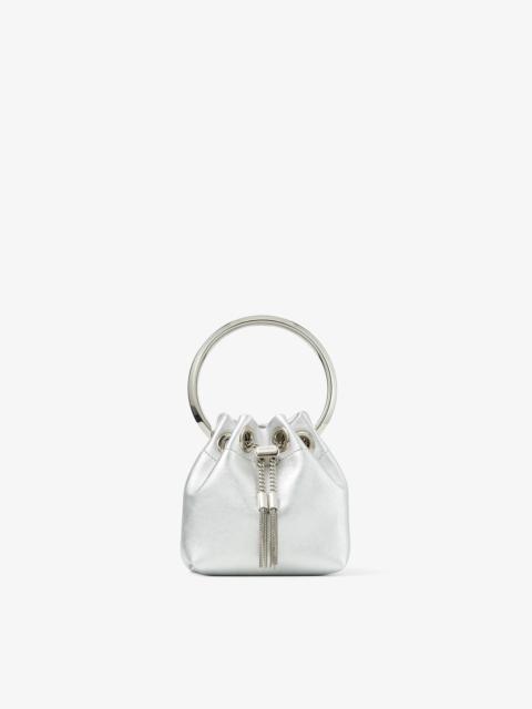 JIMMY CHOO Micro Bon Bon
Silver Metallic Nappa Mini Bag