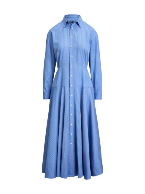 Polo Ralph Lauren Women's Verity Striped Cotton Shirtdress - Blue Red