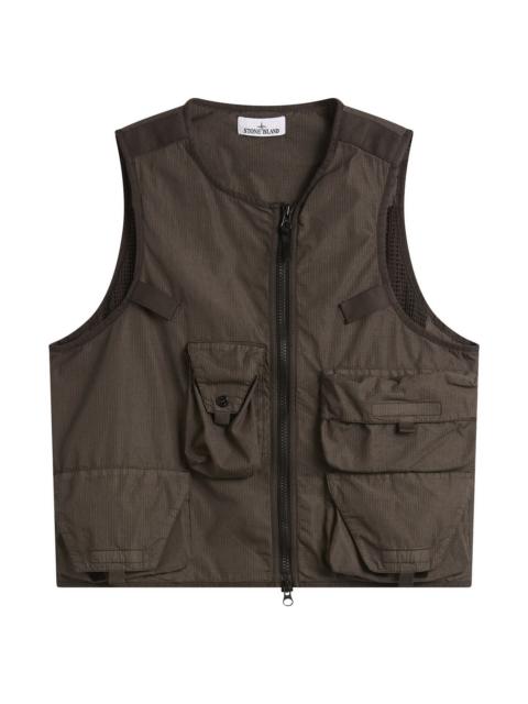 Stone Island Stone Island Cotton Nylon Micro Ripstop Utility Vest
