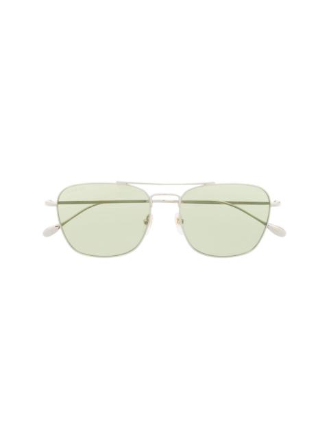 rectangle-frame tinted-lens sunglasses