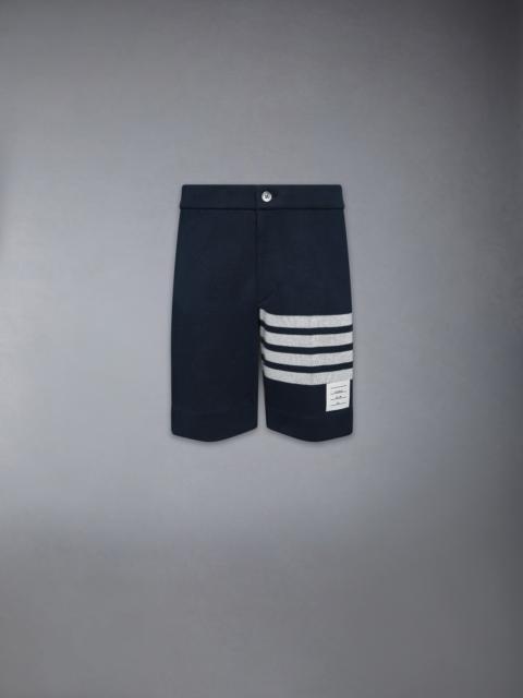 Thom Browne DOUBLE FACE KNIT 4-BAR BERMUDA SHORTS