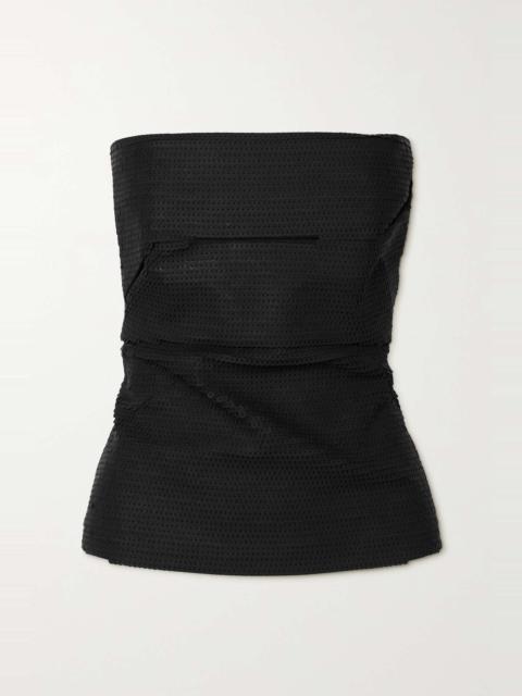 Rick Owens Sequined denim bustier top
