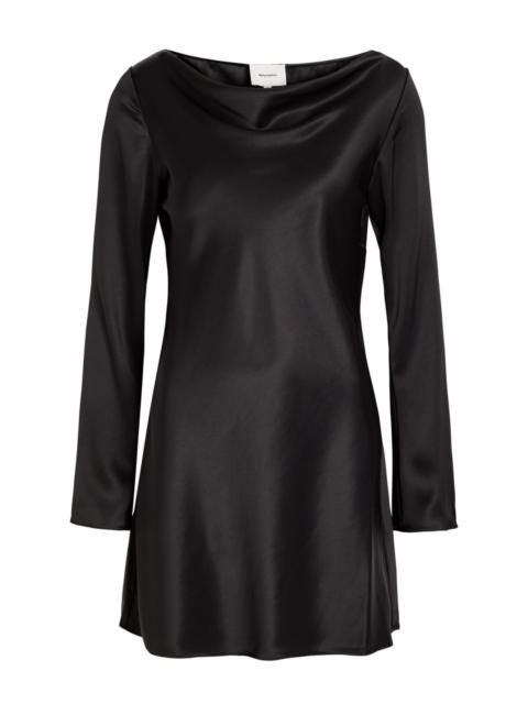 Reformation Pike Draped Satin Mini Dress