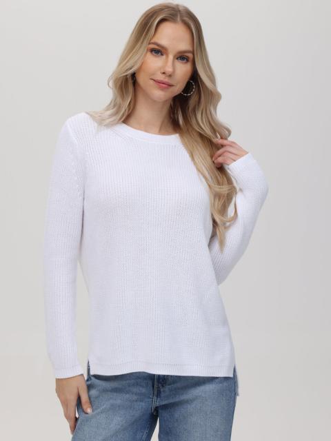 525 america Emma: Crewneck Shaker Stitch Cotton Sweater