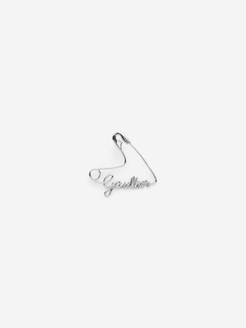 Jean Paul Gaultier THE HEART SAFETY PIN EARRING