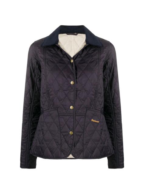 quilted-effect buttoned jacket