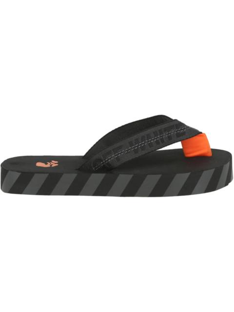 Off-White OFF-WHITE Industrial Belt Flip Flop Black Orange