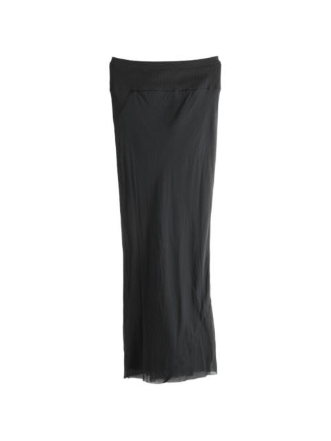 Rick Owens black maxi skirt