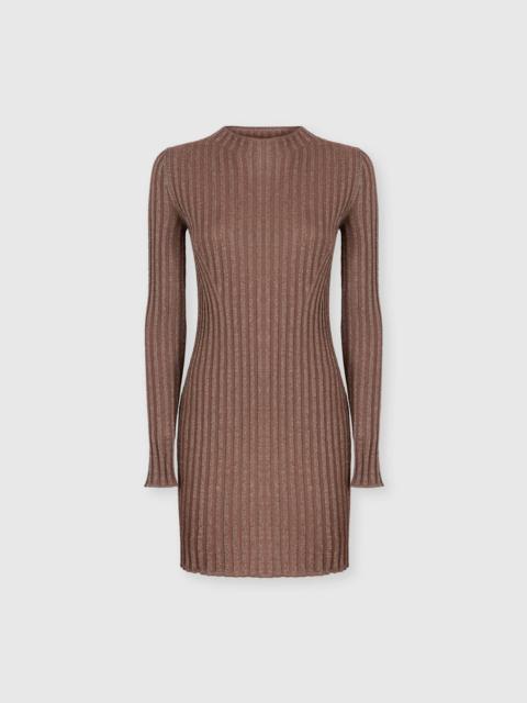 Missoni Ribbed viscose lamé mini dress