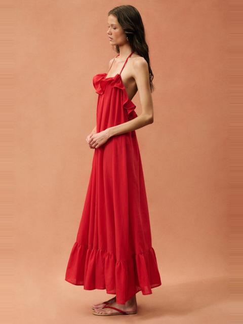 MARRAKSHI LIFE for FWRD The Ruffled Slip Dress in