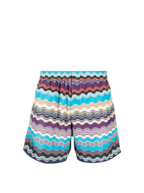 Missoni abstract-pattern swim shorts