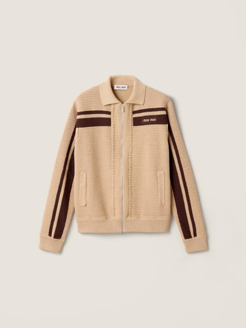 Miu Miu Cotton crochet cardigan