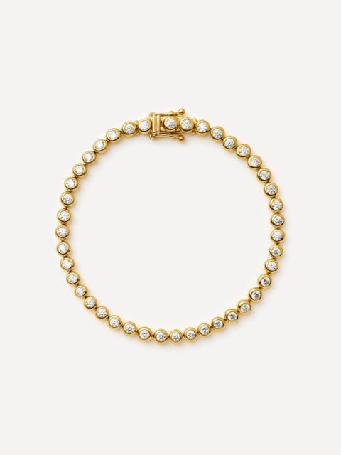 MISSOMA 18ct Gold-Plated Vermeil Silver Round Tennis Bracelet