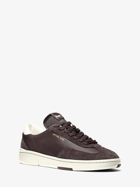 MICHAEL KORS Wilton Leather and Suede Sneaker
