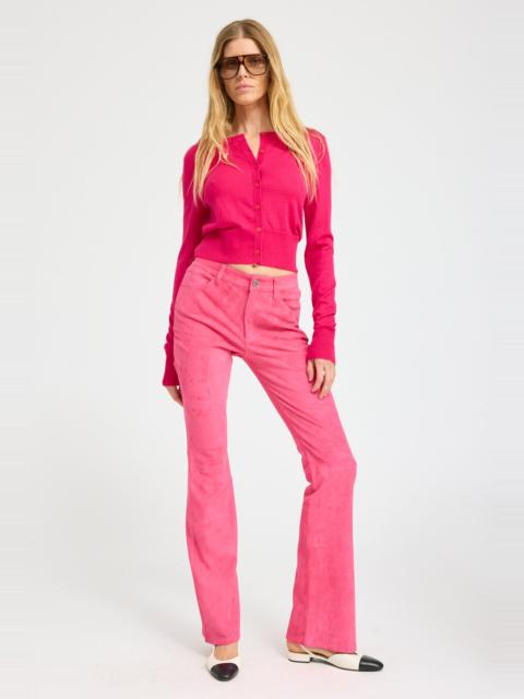 SPRWMN SUEDE 5 POCKET MICRO FLARE