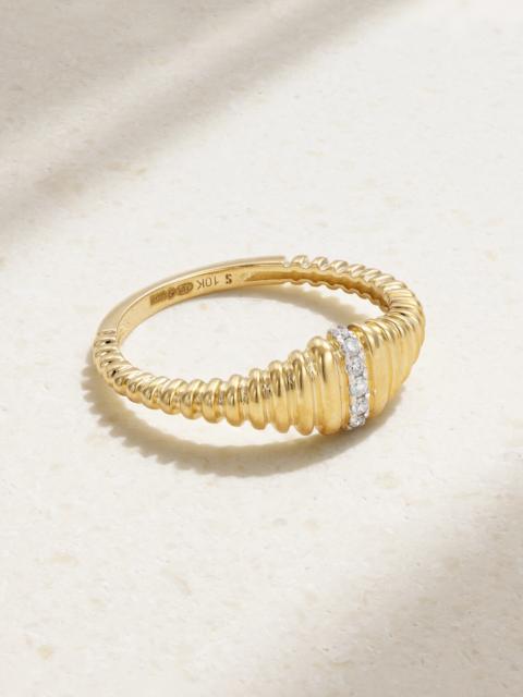 STONE AND STRAND 10-karat Gold Diamond Ring
