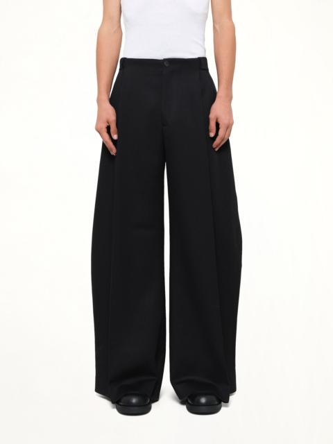 EGONLAB Tailoring Wool Wide Pant in Black