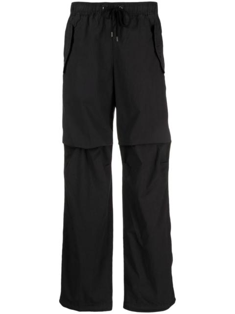 JAMES PERSE draped-detail straight-leg trousers