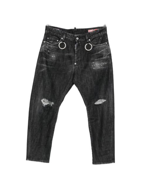 DSQUARED2 distressed ring-detail jeans