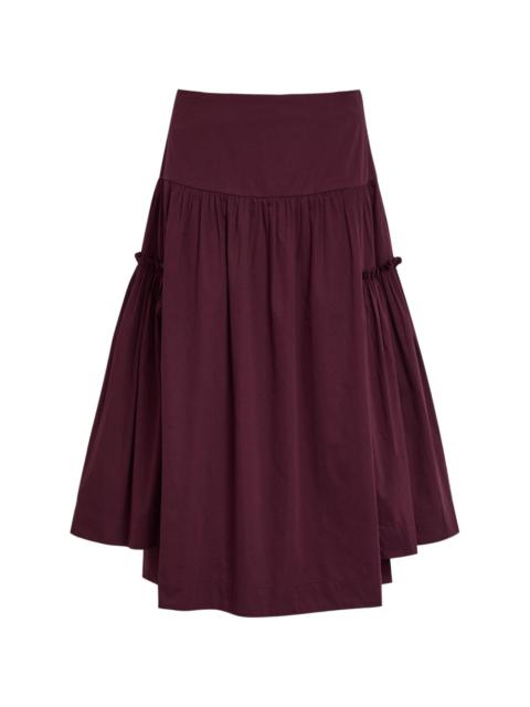 DAMSON MADDER. ruffled-detail midi skirt