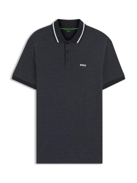 BOSS PADDY POLO SHIRT IN COTTON JACQUARD